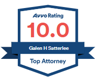 Avvo Rating | 10.0 | Galen H. Satterlee | Top Attorney